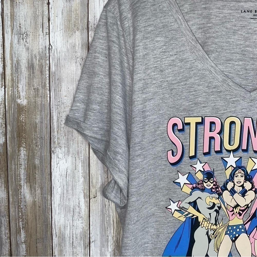 Lane Bryant Classic Stronger Together Grey Tee - Picture 5 of 5